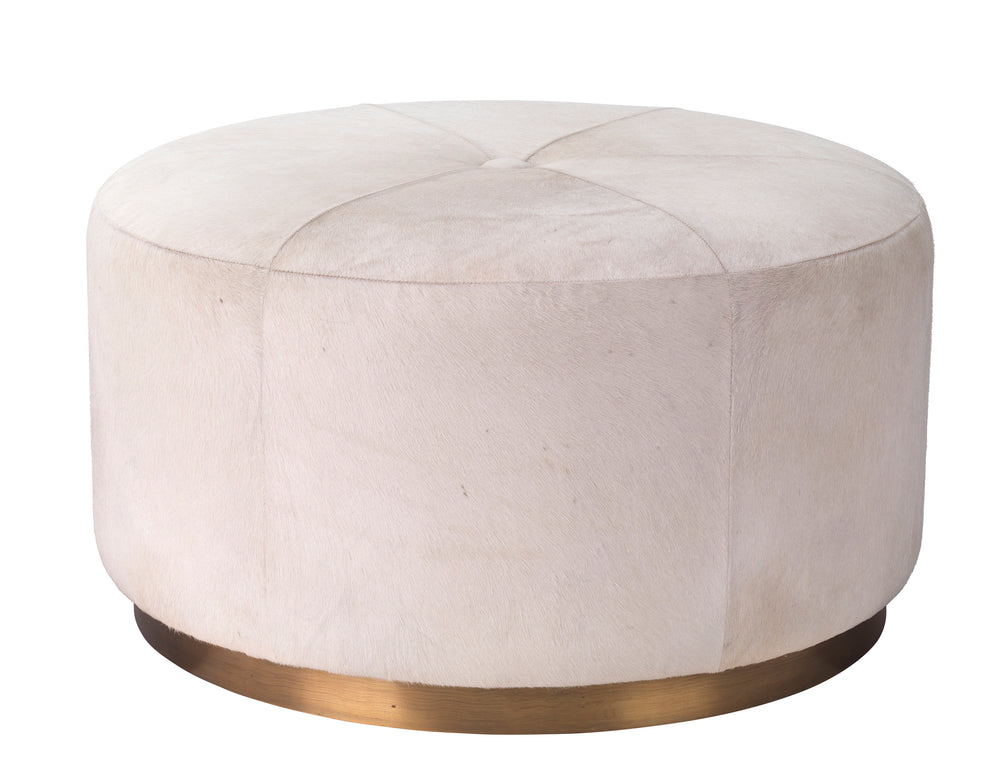 Thackery Hide On Roud Pouf, Large