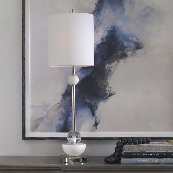Exposition Nickel Buffet Lamp