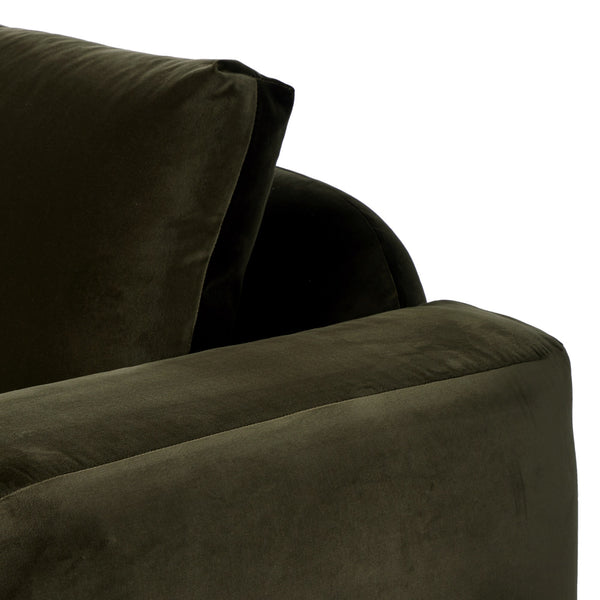 Benito Sofa In 90" In Surrey Olive
