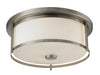 Savannah 3 Light Flush Mount in Brushed Nickel Finish
