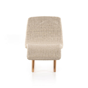 Portia Outdoor Chaise Lounge In White