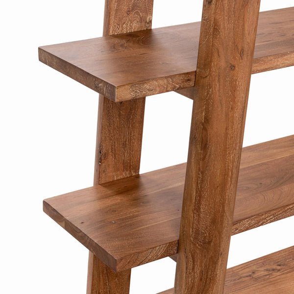 Pomona Solid Wood Bookshelf in Golden Wheat Finish