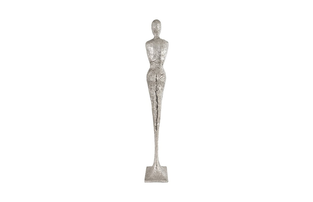 Skinny Chiseled Female, Silver Leaf