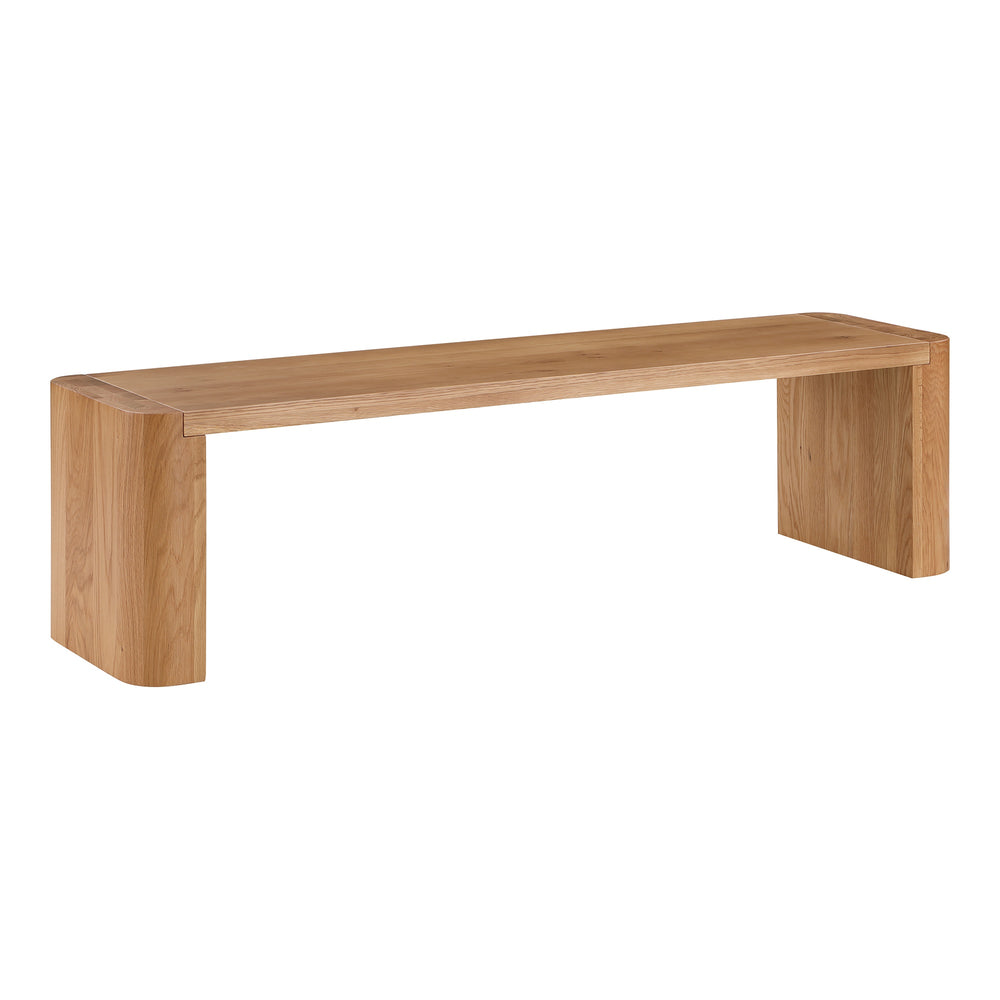 Post Small Dining Bench in Natural Finish