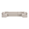 Moe's Fable Slipcover U-Shape Dining Banquette 154" Beige