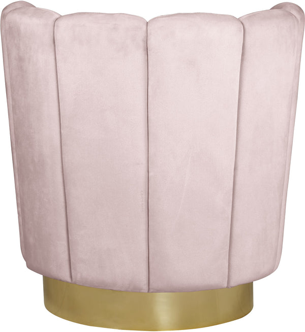 Anita Accent Chair In Pink Velvet