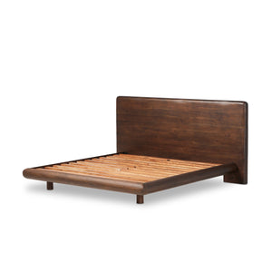 Nigel King Bed - Rustic Brown Acacia