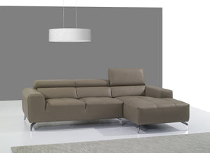 Simmons Leather Sectional Right Facing Chaise