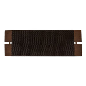 Merritt Dark Brown Teak Outdoor Bench