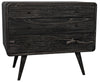 Bart Chest in Cinder Black Mindi and Veneer with Brass Pulls