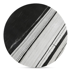 Moe's Celia Round Dining Table in Panda Marble