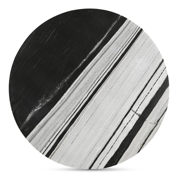 Moe's Celia Round Dining Table in Panda Marble