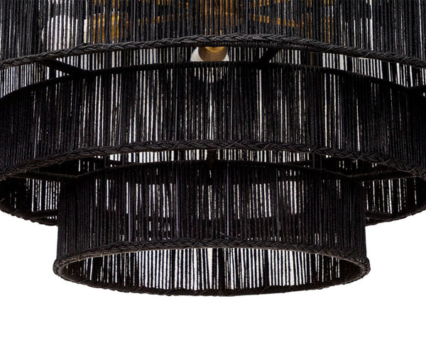 ALYSSA CHANDELIER - BLACK JUTE