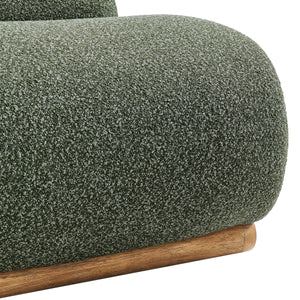 Lucius Boucle Accent Chair, Milford Green 