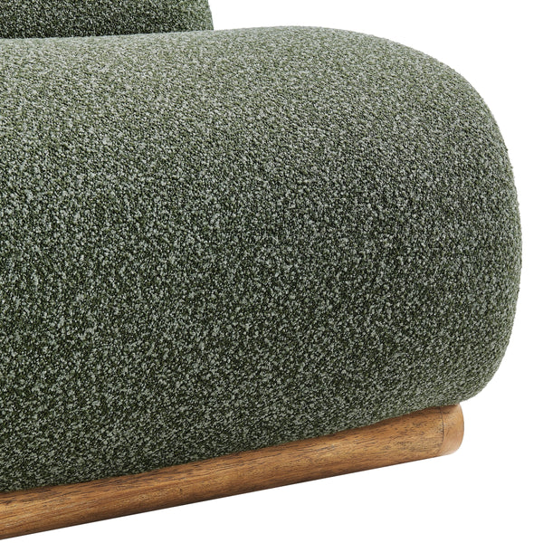 Lucius Boucle Accent Chair, Milford Green 