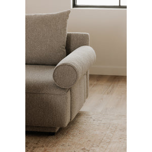 Rosello Right Arm Facing Chair in Light Grey