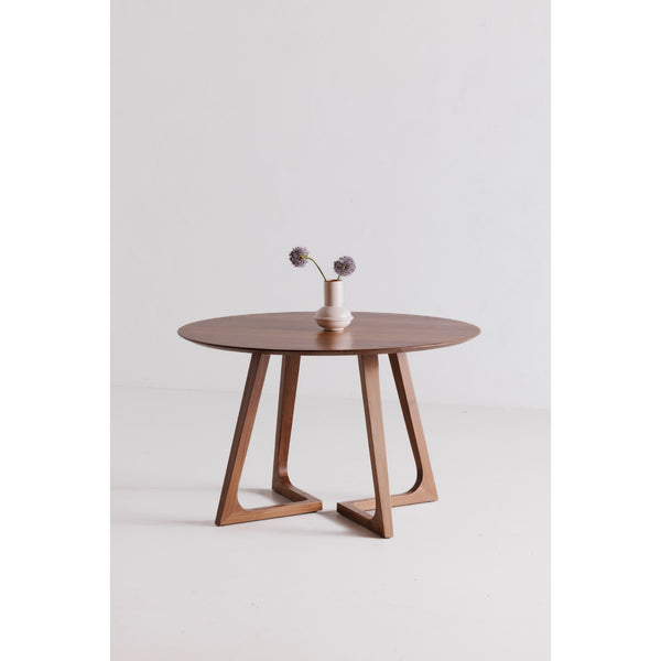 Moe's Godenza Round Dining Table in Walnut