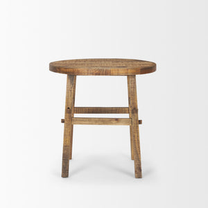 Rosie Large Brown Wood End Table