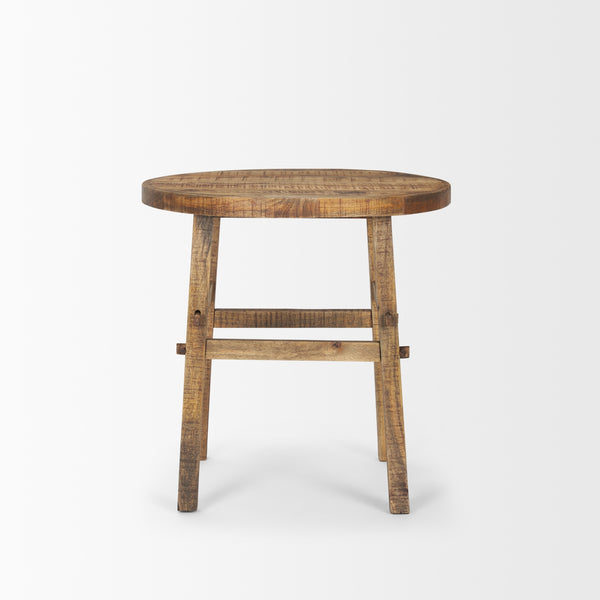 Rosie Large Brown Wood End Table