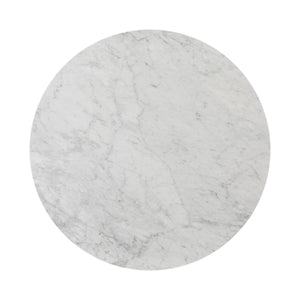 Toli End Table - Italian White Marble