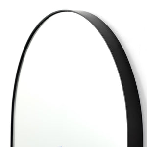 Georgina Floor Mirror In Iron Matte Black