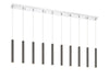 Forest 10 Light Island/Billiard in Chrome Finish