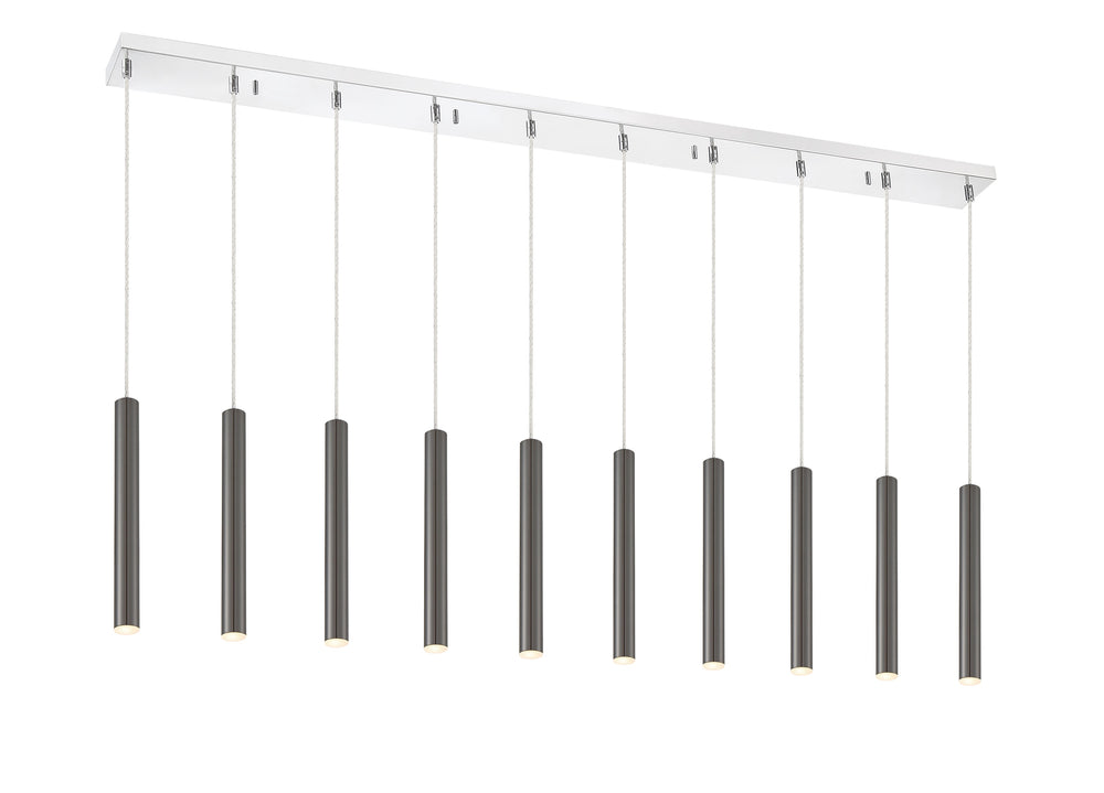 Forest 10 Light Island/Billiard in Chrome Finish