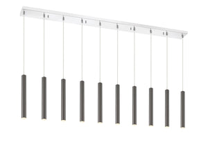 Forest 10 Light Island/Billiard in Chrome Finish