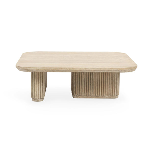 Vander Solid Wood Square Coffee Table with Rounded Corners
