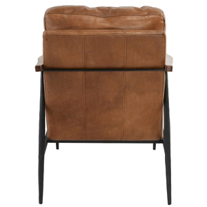 Christopher Leather Club Chair - Adobe Tan
