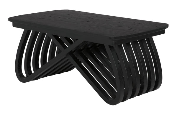 Infinity Sungkai/Mindi Coffee Table in Charcoal Black