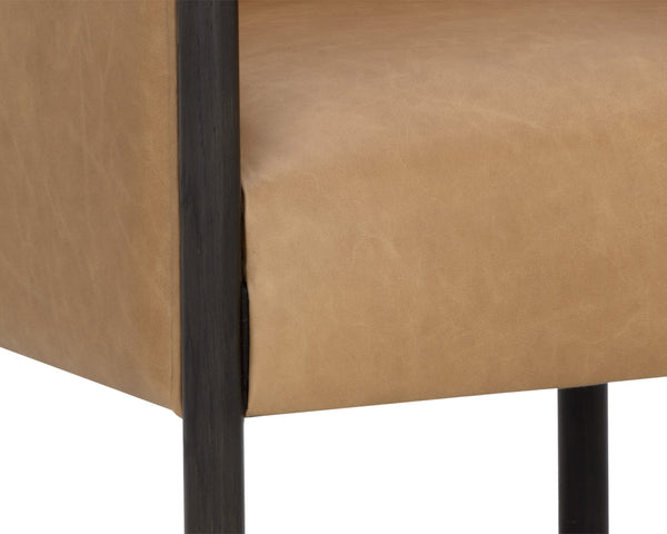 WILDER LOUNGE CHAIR - LUDLOW SESAME LEATHER