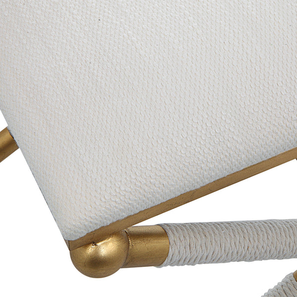 Socialite White Small Bench