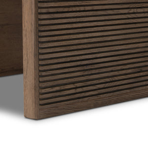Leo End Table in Rustic Grey