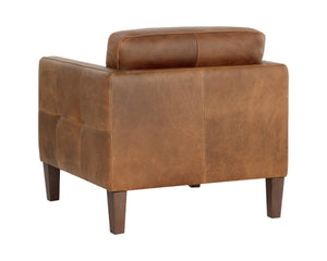 KARMELO ARMCHAIR - COGNAC LEATHER