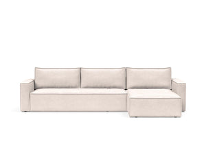 NEWILLA SOFA BED W/LOUNGER, 57"X118" W/STANDARD ARM RESTS