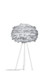 Eos 20" H Table Lamp in Grey with White Base
