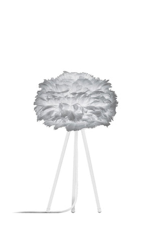 Eos 20" H Table Lamp in Grey with White Base
