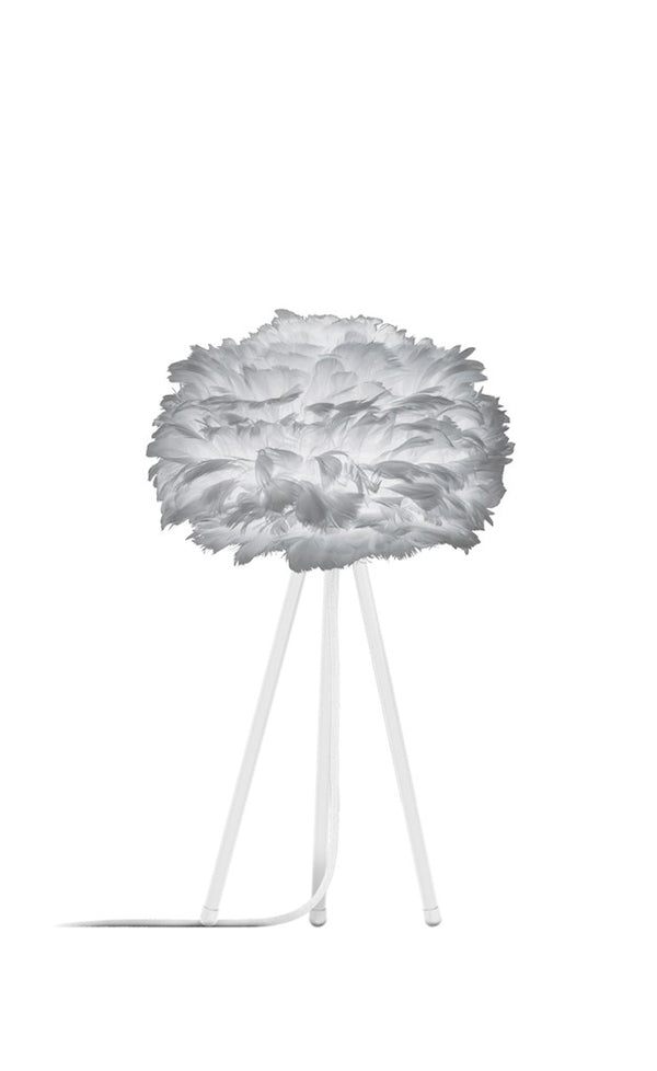 Eos 20" H Table Lamp in Grey with White Base