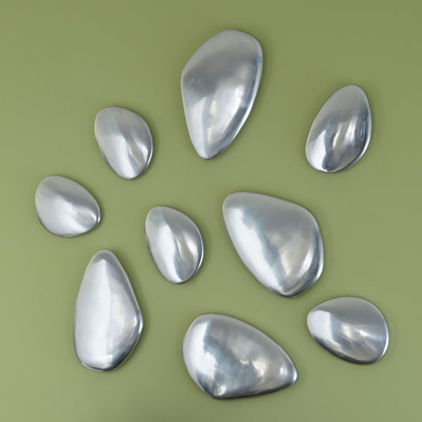 River Stone  Wall Tile, Aluminum, Small