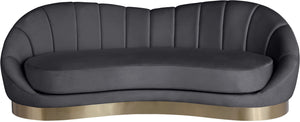 Jesse Sofa In Grey Velvet