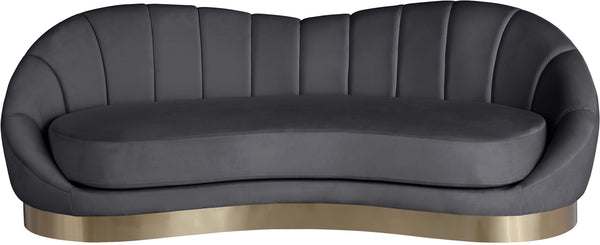 Jesse Sofa In Grey Velvet