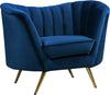 Josefina Chair In Navy Velvet