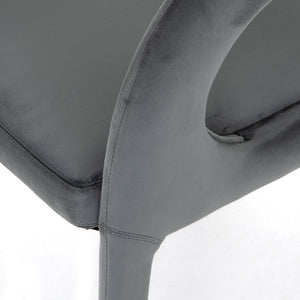 Hawkins Dining Chair-Charcoal Velvet