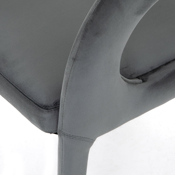Hawkins Dining Chair-Charcoal Velvet