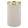 Circuit Brass & White Accent Table