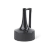 Burton 11.6H Medium Glossy and Matte Black Ceramic Jug Vase