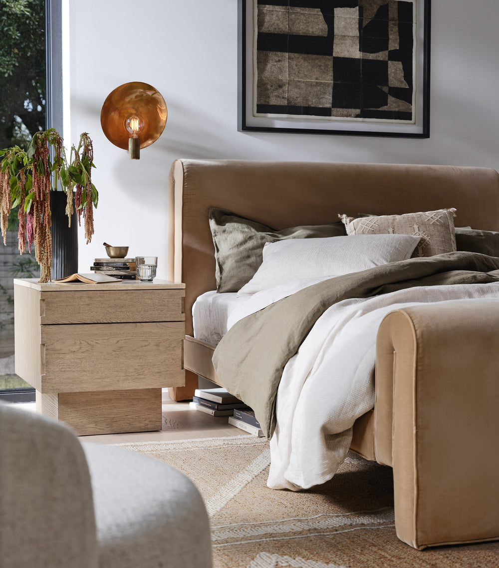 OPEN BOX - Mitchell Bed In Surrey Camel In Queen