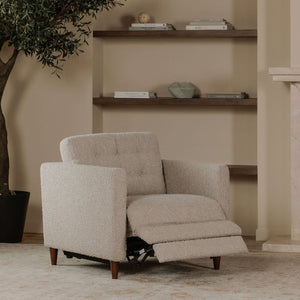 Moe's Bridgers Power Recliner Chair in Warm Grey