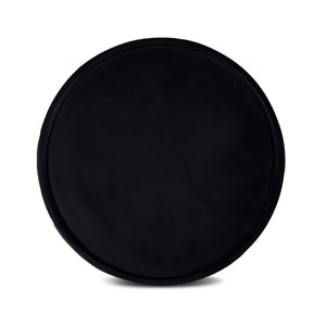 Jaipur 16" Black Round Accent Table